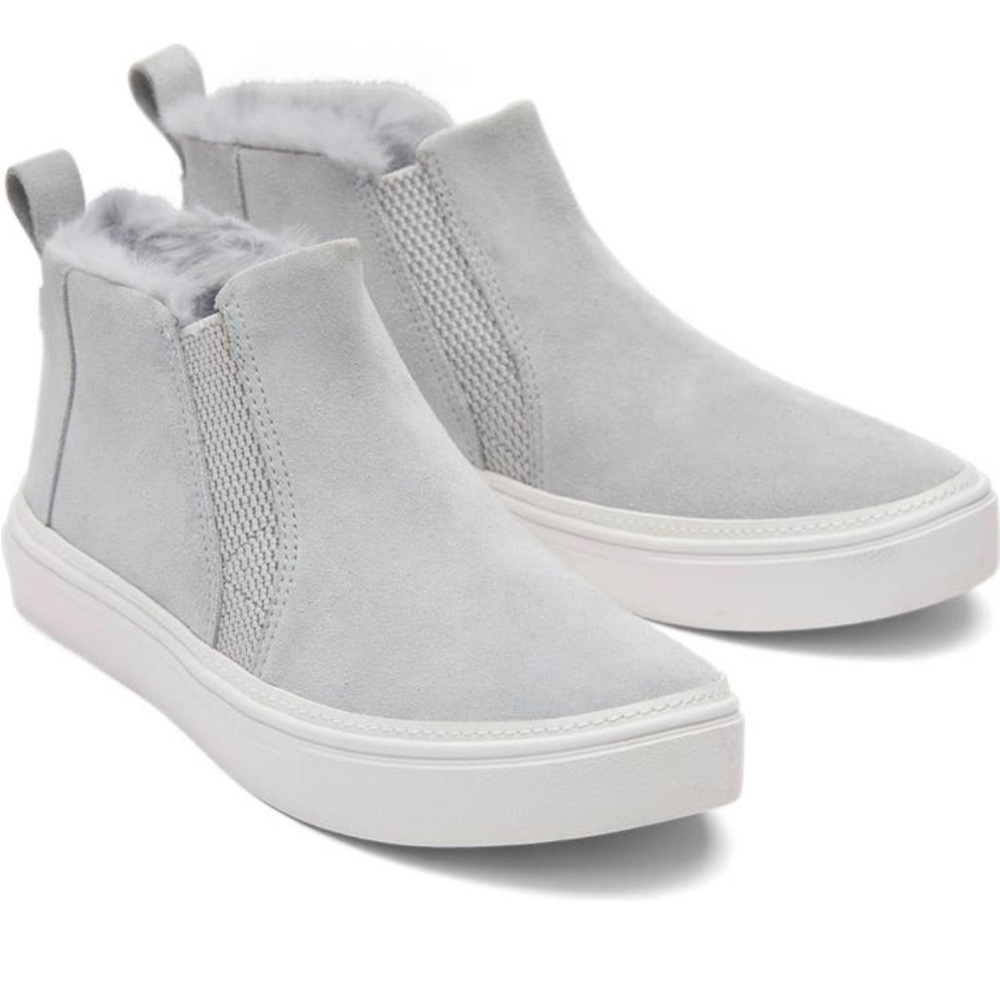 TOMS Bryce Faux Fur Trim High Top Slip-On Sneaker